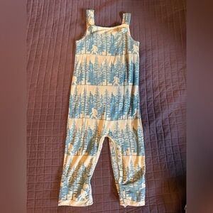 Kate Quinn | tie overalls | Sasquatch | 12-18m